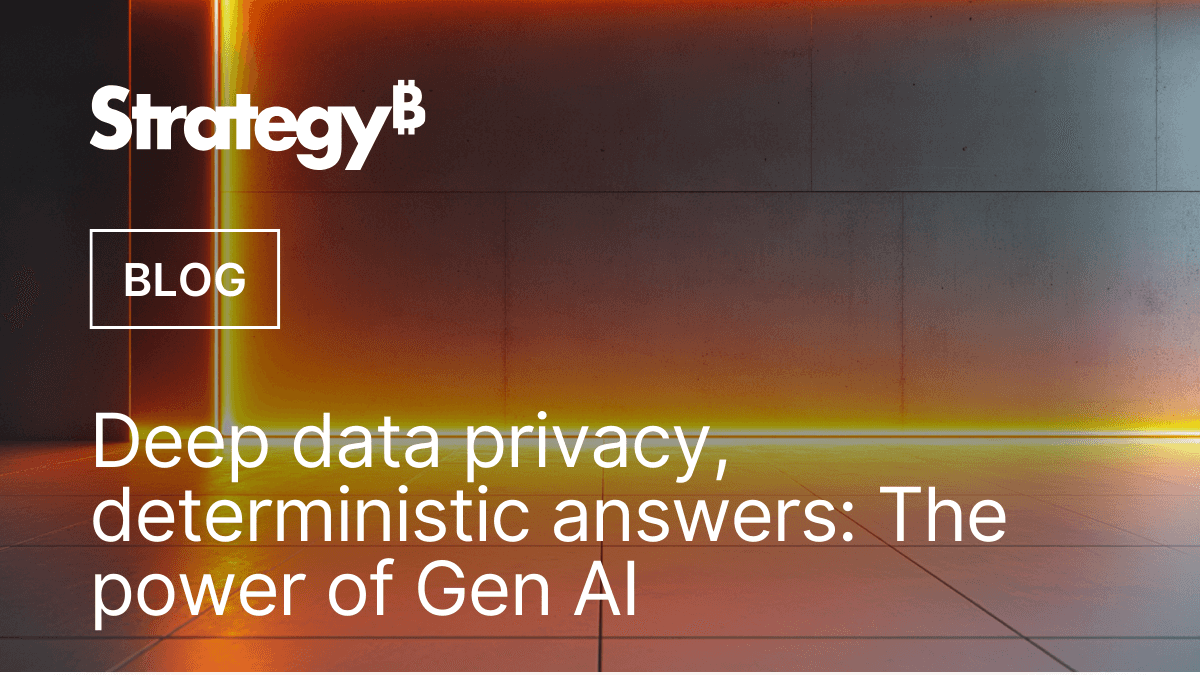 Video: Deep data privacy, deterministic answers: The power of Gen AI