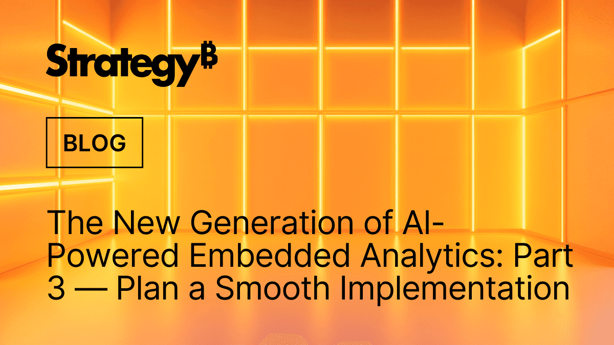 Video: AI-Driven Embedded Analytics: Planning Implementation (Part Three)