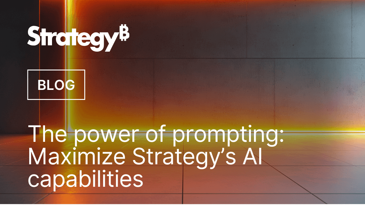 Video: The power of prompting: Maximize MicroStrategy’s AI capabilities