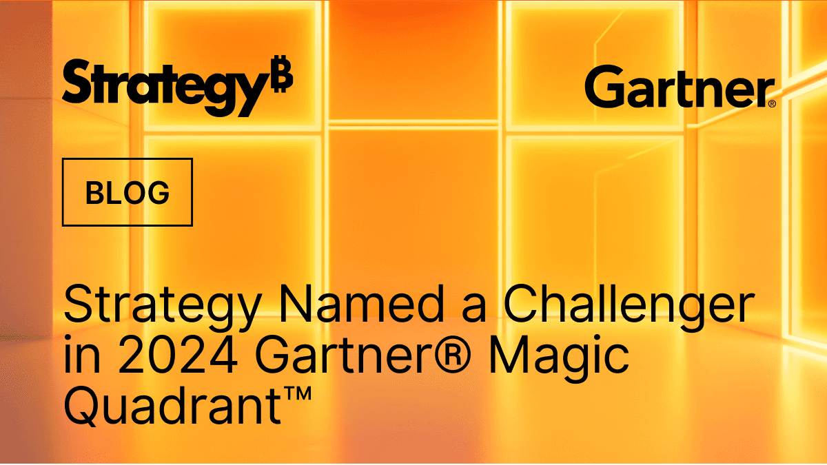 Video: MicroStrategy Named a Challenger in 2024 Gartner® Magic Quadrant™ for Analytics and BI Platforms